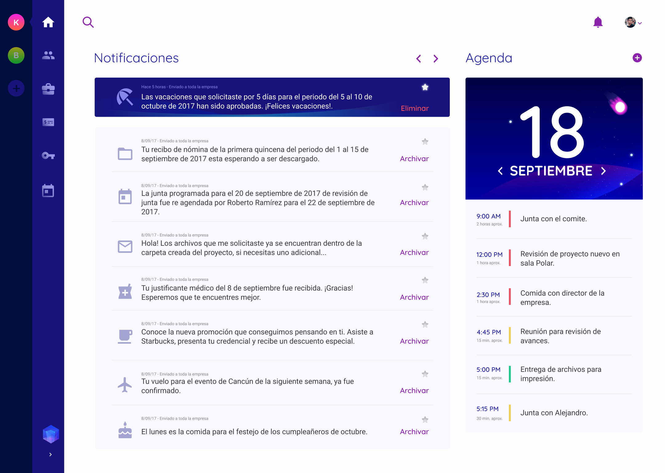 Nebvla: HR Dashboard Design